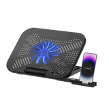 Rapoo CF100 laptop cooling pad – front view black