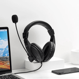 Rapoo H150S USB Stereo Headset Clear Sound Comfort Black Rapoo Egypt