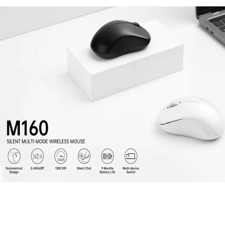 Rapoo M160 Wireless Silent Mouse Multi - Device Bluetooth Black Rapoo Egypt
