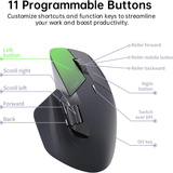 Rapoo MT760 Multi - mode Wireless Optical Mouse - Light Black Rapoo Egypt