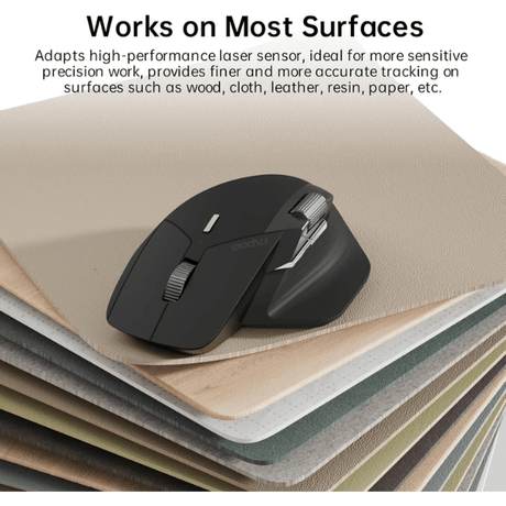 Rapoo MT760 Multi - mode Wireless Optical Mouse - Light Black Rapoo Egypt
