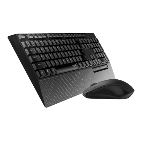 Rapoo X1960 Wireless Keyboard and Mouse Combo, 2.4GHz, 1000 DPI - Arabic layout - Black Rapoo Egypt