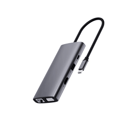 Rapoo XD101 10-in-1 hub – ports detail