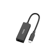 Rapoo XD20 USB-C to Ethernet RJ45 1000Mbps adapter – front view black