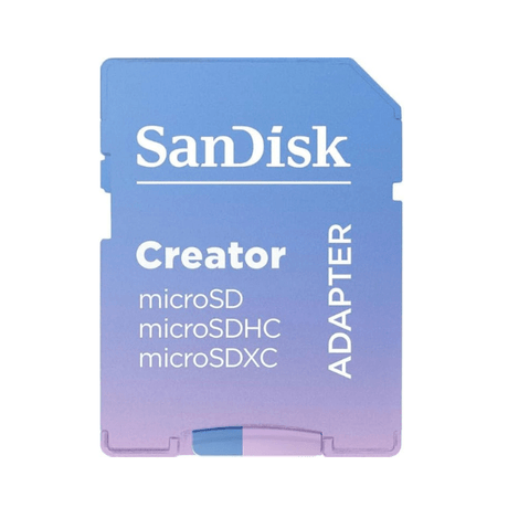 SanDisk Creator 256GB microSDXC Card 190/130MB/s– With SD Adapter – SDSQXAV - 256G - IN6MS SanDisk Egypt