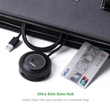 Ugreen CR106 USB 2.0 hub – in use with laptop