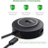 Ugreen CR106 USB 2.0 Hub – 4 Ports, 1m Cable, Plug & Play, Black Ugreen Egypt