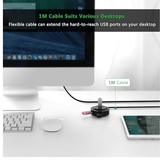 Ugreen CR106 USB 2.0 Hub – 4 Ports, 1m Cable, Plug & Play, Black Ugreen Egypt