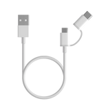 كابل Xiaomi Mi 2 في 1 USB (من Micro USB إلى Type C) 100 سم - أبيض 