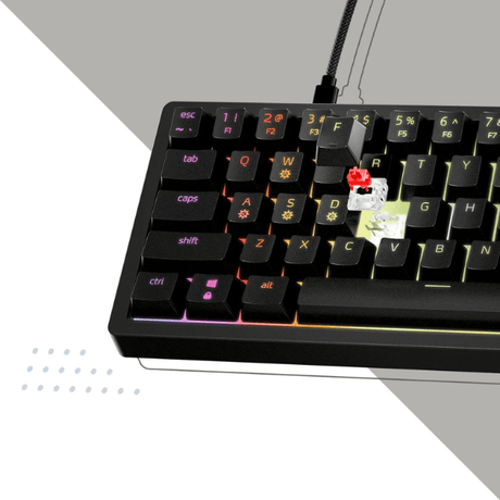 XPG Sorcerer Mini Gaming Keyboard – Red Switch, RGB, EN Layout XPG Egypt