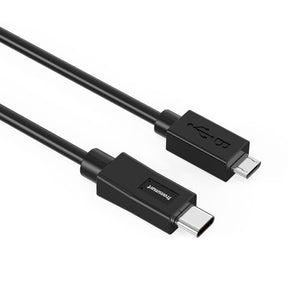 Tronsmart USB-C to Micro-USB 1M cable – front view