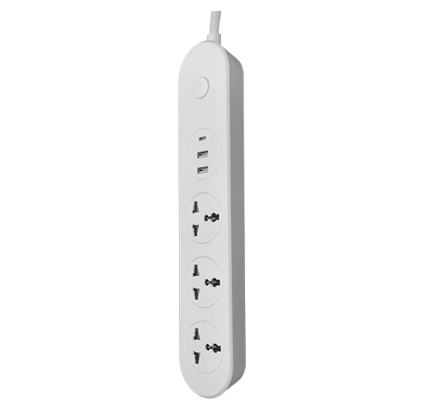 Bareeq 3 Power Socket + 3 USB ( USB-C PD 20W / 2 USB - A 10W ) 250V/16A IP66 - DokanTech #