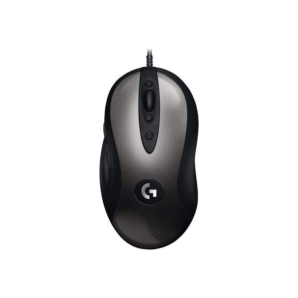 Logitech MX518 wired gaming mouse – front view black