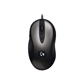 Logitech MX518 wired gaming mouse – front view black