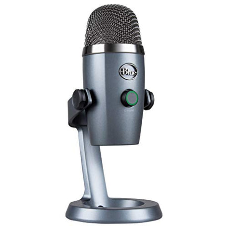 Logitech Yeti Nano USB streaming microphone – front view grey