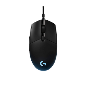 Logitech G Pro Hero wired gaming mouse – front view black