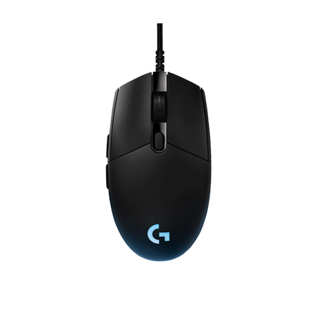 Logitech G Pro Hero wired gaming mouse – front view black