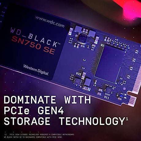 WD Black SN750 SE NVMe SSD – gaming performance