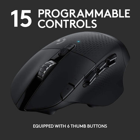 Logitech G604 wireless gaming mouse – 15 programmable buttons