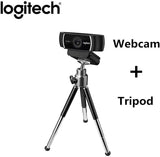 كاميرا ويب لوجيتك C922 برو ستريم فل اتش دي مع ميكروفون وحامل ثلاثي القوائم قابل للتعديل