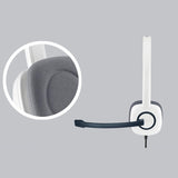 Logitech Stereo Headset H150 - Cloud White - 2-Jack - DokanTech #