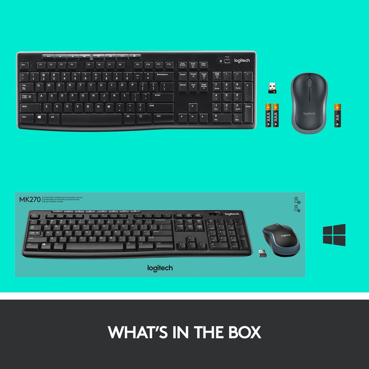 Logitech MK270 Wireless Keyboard and Mouse ARA - DokanTech #