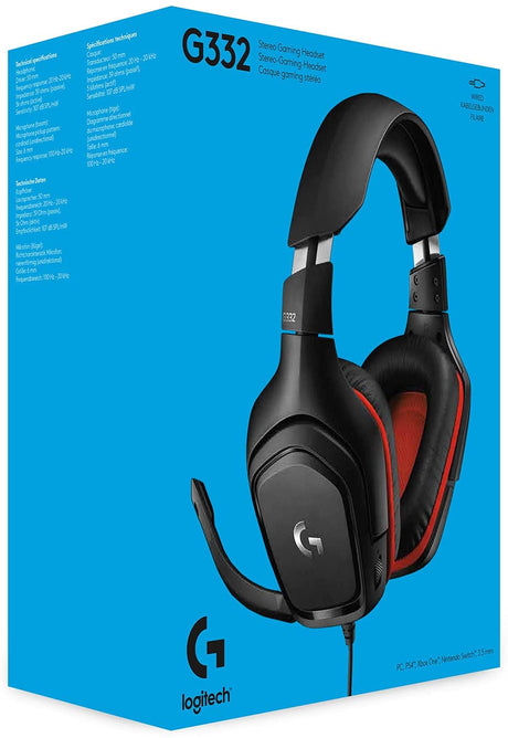 Logitech G332 gaming headset – 50mm speaker drivers