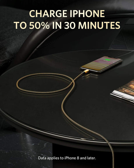 Anker PowerLine+ III cable – charging iPhone
