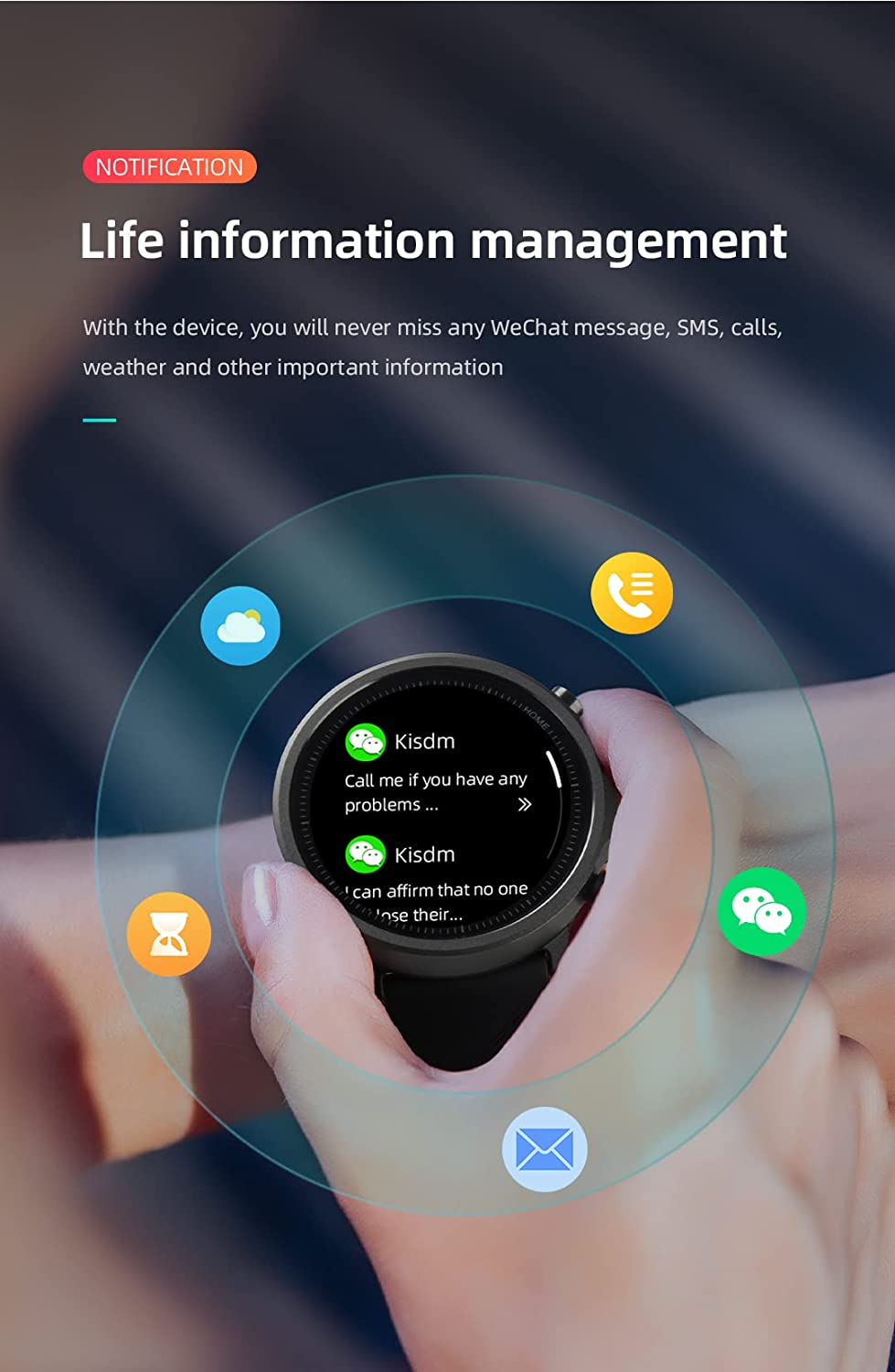 Mibro A1 Smartwatch - Heart Rate Sleep Monitoring Multi-Language-Bluetooth