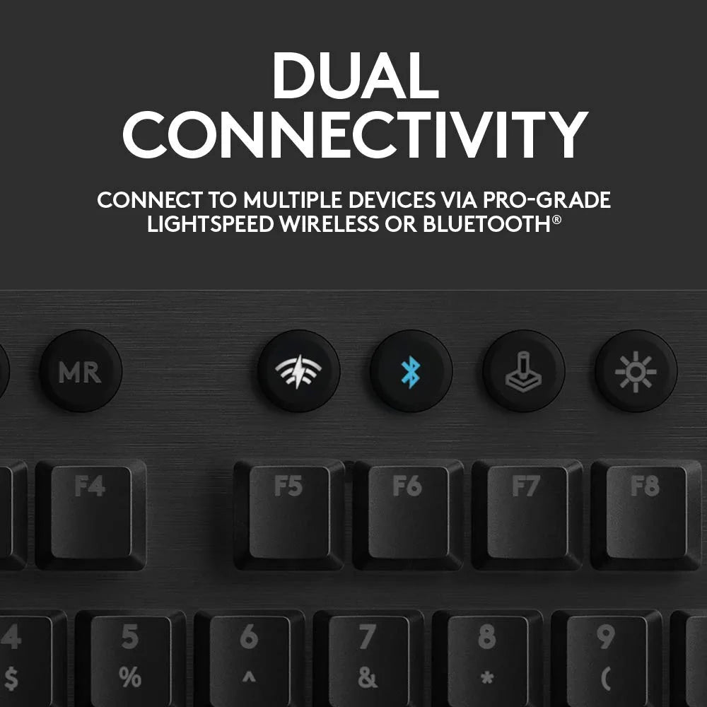 لوحة مفاتيح الألعاب الميكانيكية Logitech G915 من لوجيتك, GL Tactile Lightspeed Wireless RGB