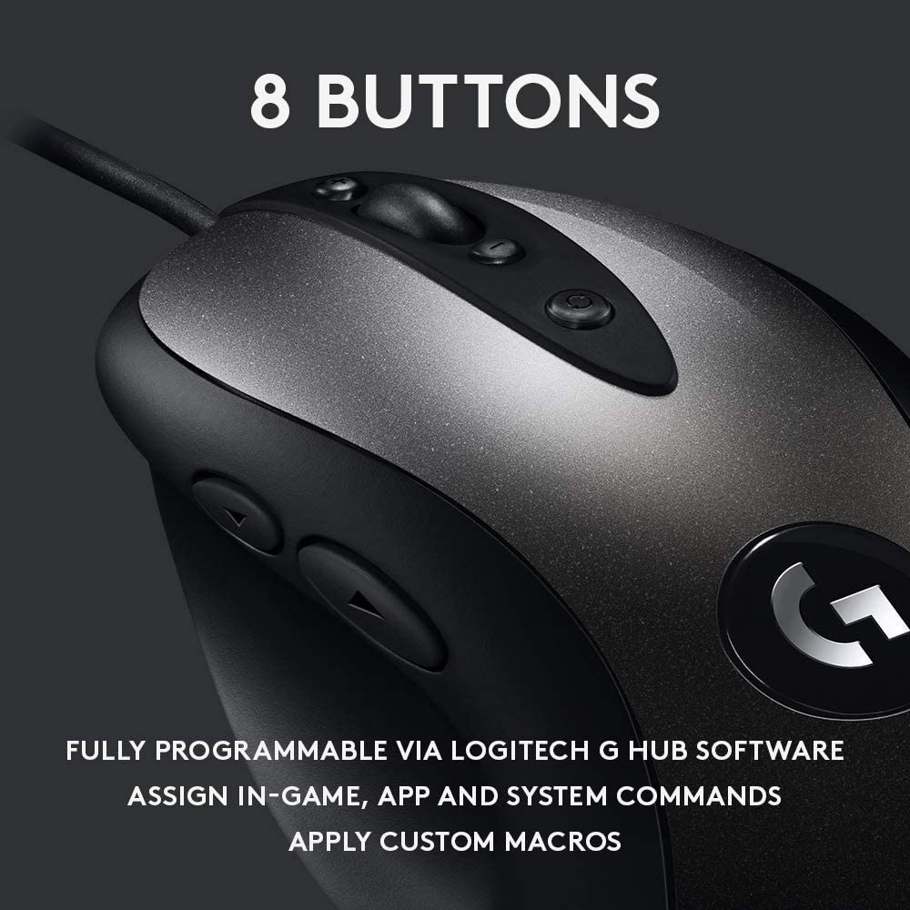 Logitech MX518 wired gaming mouse – HERO 25K sensor