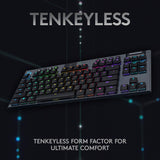 Logitech G915 TKL Mechanical Gaming Keyboard GL Tactile Lightspeed Wireless RGB