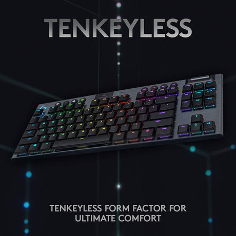 Logitech G915 TKL Mechanical Gaming Keyboard GL Tactile Lightspeed Wireless RGB - DokanTech #