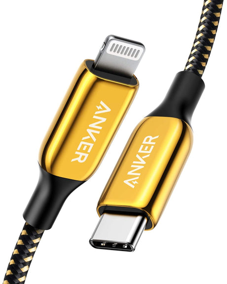Anker PowerLine+ III USB-C to Lightning cable Gold – front view
