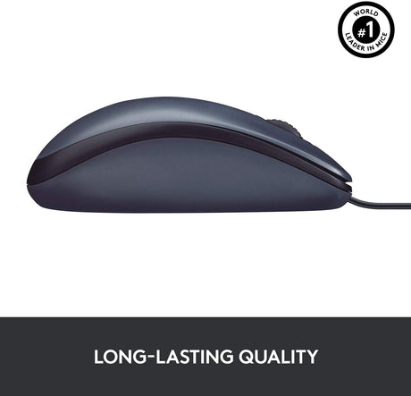 Logitech B100 wired mouse – USB-A plug