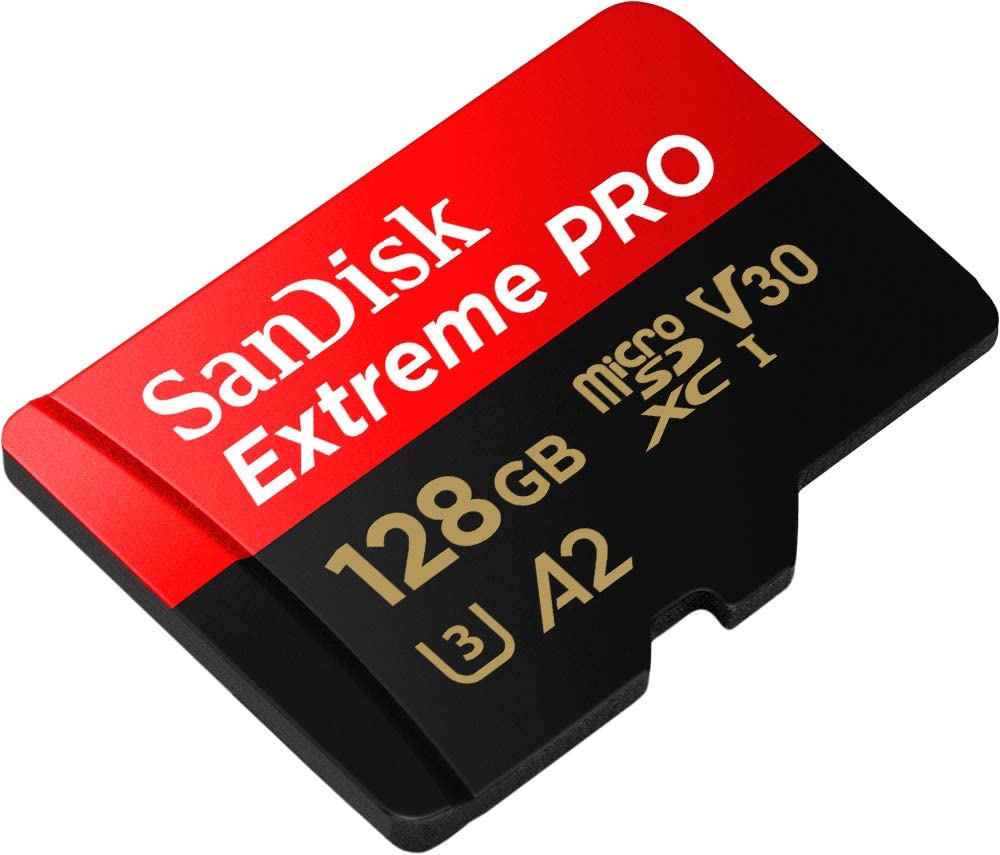 SanDisk Extreme PRO Micro 128GB Write 140MB/S, Read Up to 200MB/s
