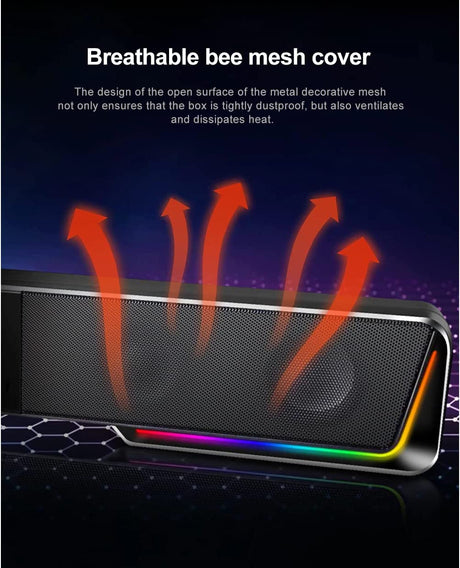 Redragon GS570 Darknets RGB Wireless Gaming Sound Bar - DokanTech #