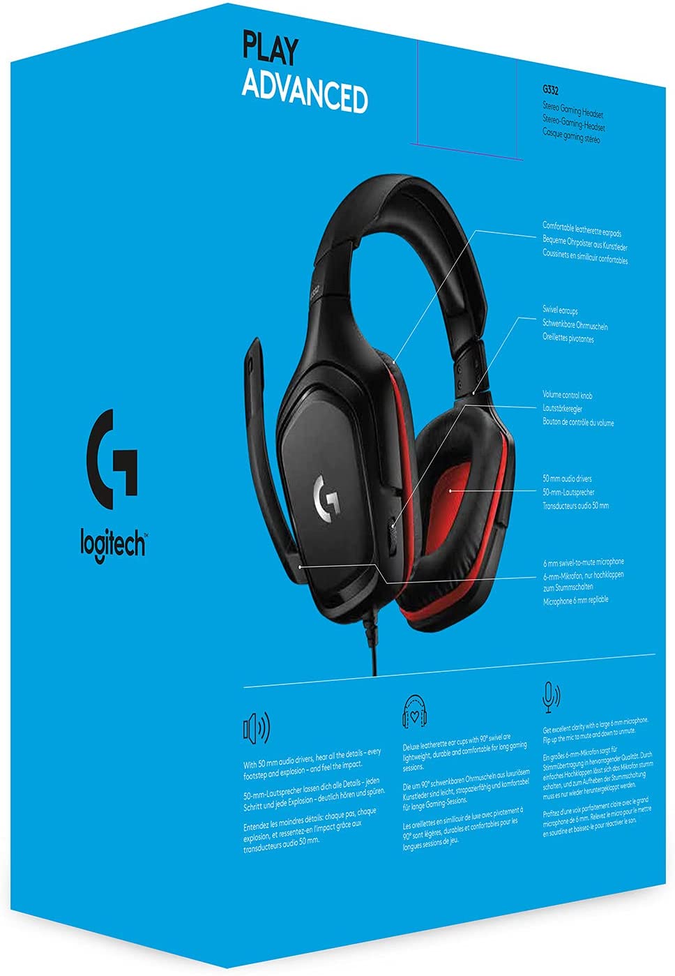 Logitech G332 Wired Gaming Headset - DokanTech #