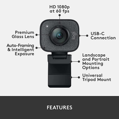 Logitech StreamCam - Full HD 1080p Streaming Webcam - DokanTech #