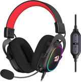 Redragon H510 Zeus-X RGB Wired Gaming Headset - 7.1 Surround Sound - 53MM Audio Drivers in Memory Foam Ear Pads w/Durable Fabric Cover- Multi Platforms Headphone - DokanTech #