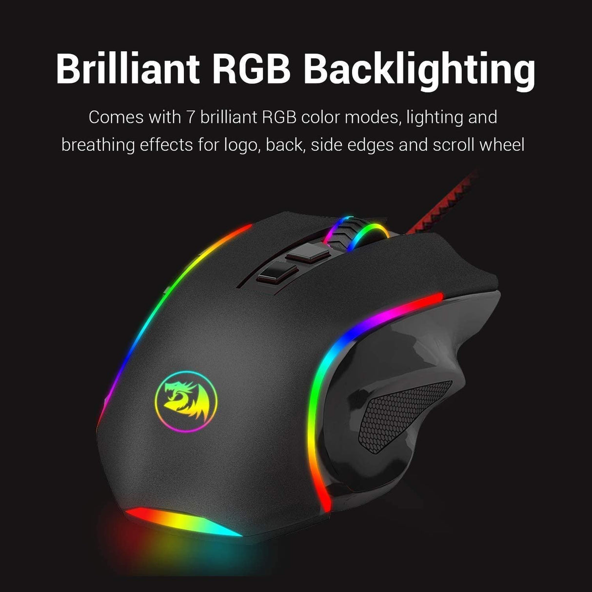 Redragon M607 Griffin RGB Gaming Mouse - Optical Sensor