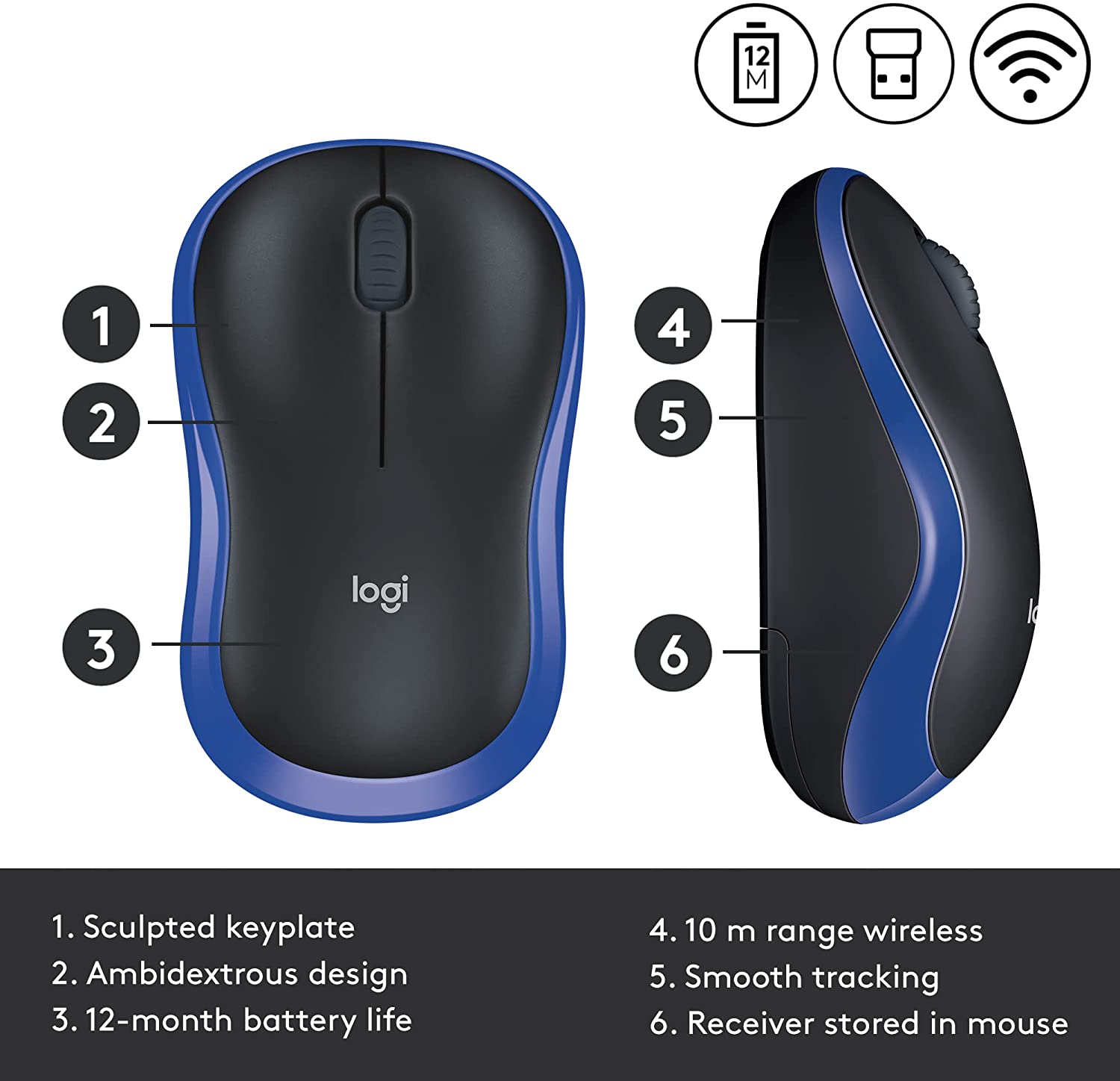Logitech M185 Wireless Mouse - DokanTech #