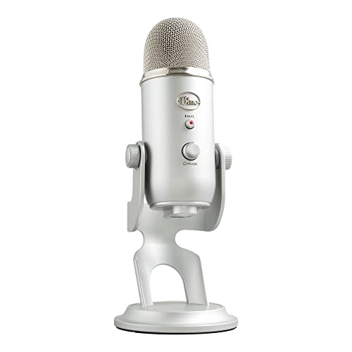 Logitech Yeti USB microphone – front view silver