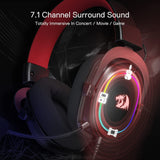 Redragon H510 Zeus-X RGB Wired Gaming Headset - 7.1 Surround Sound - 53MM Audio Drivers in Memory Foam Ear Pads w/Durable Fabric Cover- Multi Platforms Headphone - DokanTech #