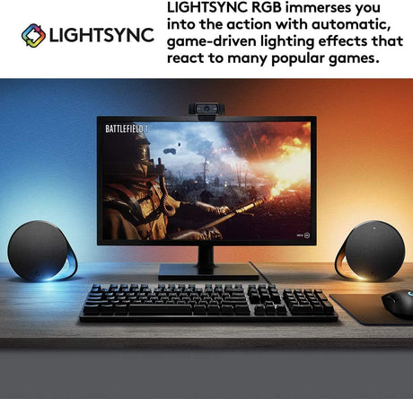Logitech G560 gaming speakers – game-driven RGB lighting
