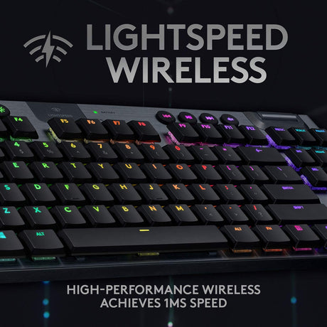 Logitech G915 TKL Mechanical Gaming Keyboard GL Tactile Lightspeed Wireless RGB - DokanTech #