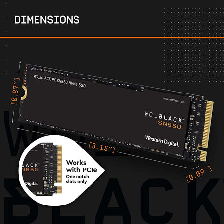 WD Black SN850 NVMe SSD – M.2 2280 form factor