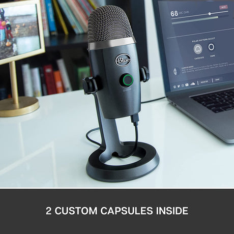 Logitech Yeti Nano Streaming Microphone With Blue Voice - Grey - DokanTech #