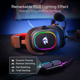 Redragon H510 Zeus-X RGB Wired Gaming Headset - 7.1 Surround Sound - 53MM Audio Drivers in Memory Foam Ear Pads w/Durable Fabric Cover- Multi Platforms Headphone - DokanTech #