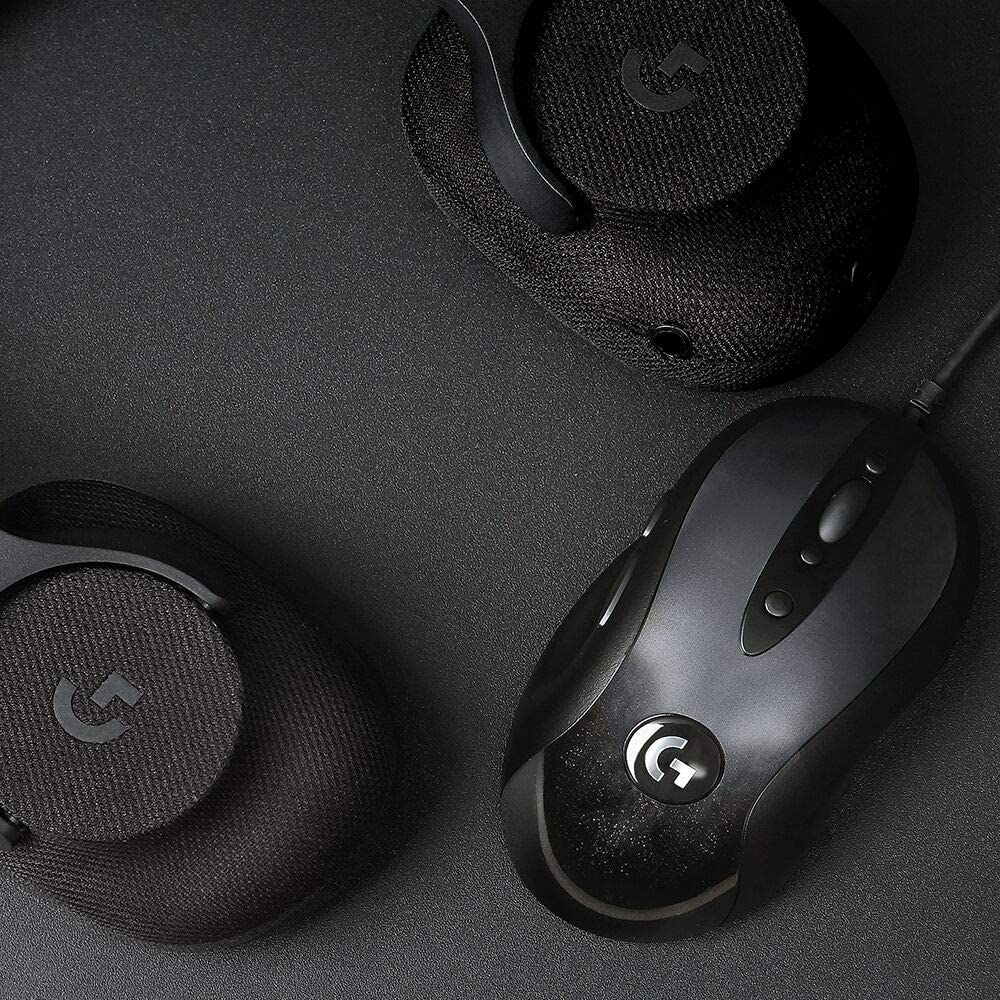 Logitech MX518 wired gaming mouse – 8 programmable buttons